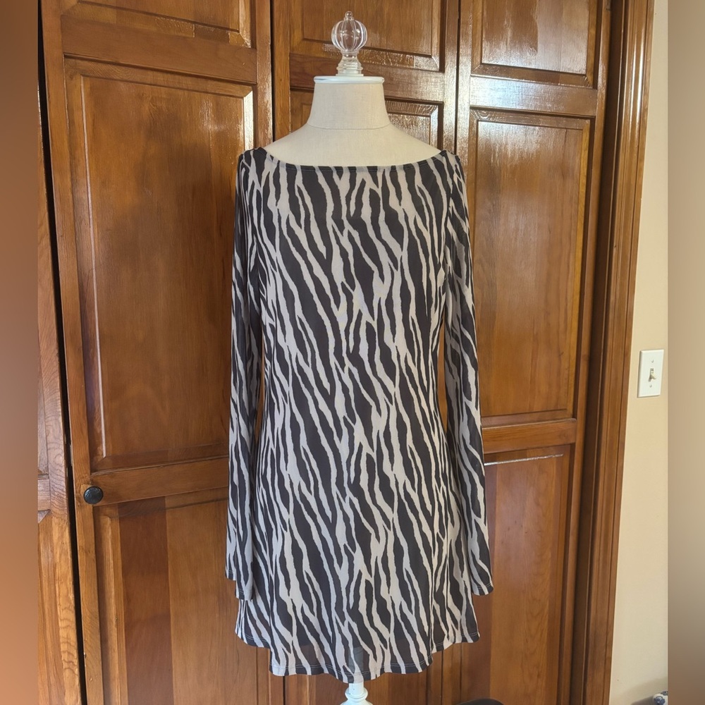 Boatneck Mini Dress